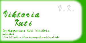 viktoria kuti business card